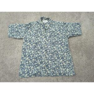 Columbia Sportswear Button Up Shirt Mens Large Short Sleeve Tropical Hawaiian